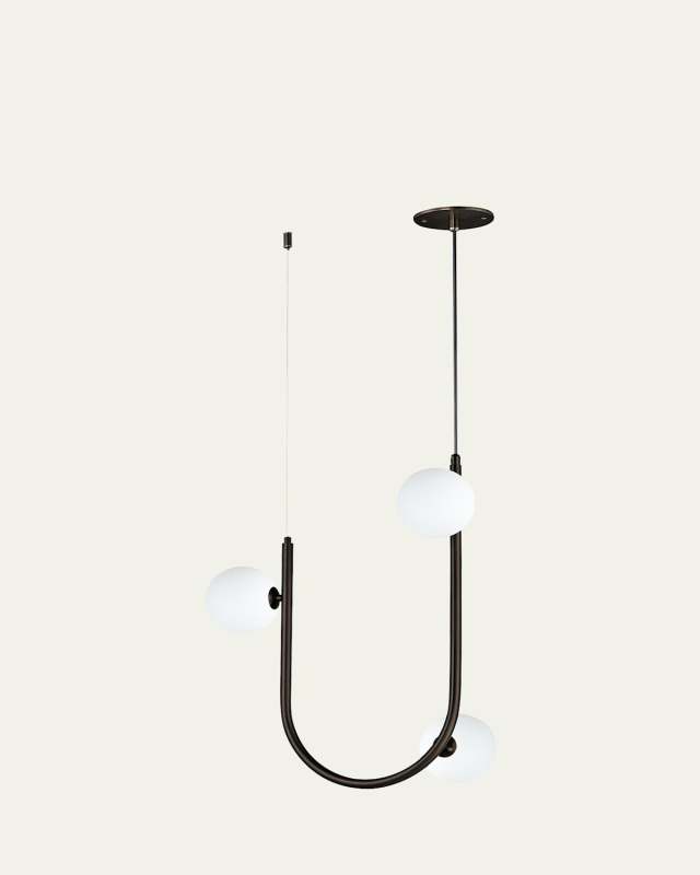 Nina Magon Design from Studio M Contour 3-Light Cord Hung Pendant 3000K